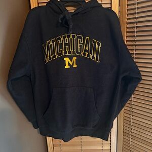 Michigan Black Hoodie Sweatshirt